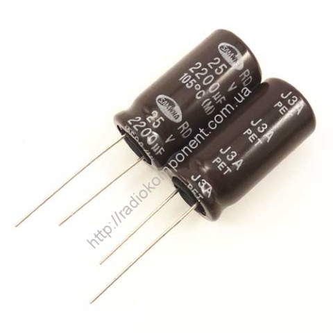 Конденсатор 2200mF 25V 12x25mm