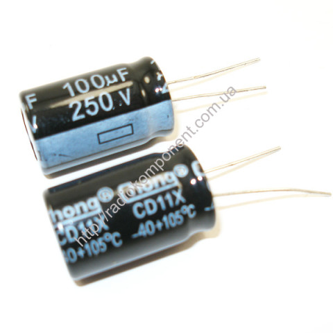 Capacitor 100mF 250V 16x26mm