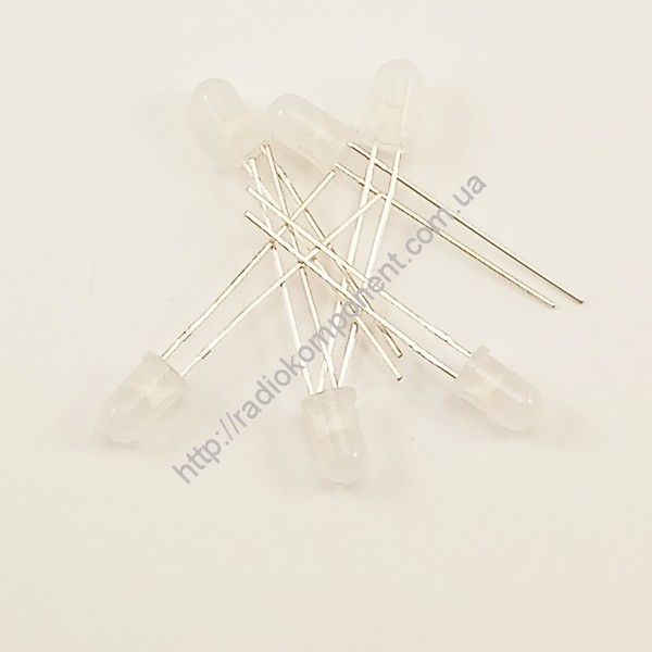 Світлодіод 5мм RGB миготливий повільний матовий