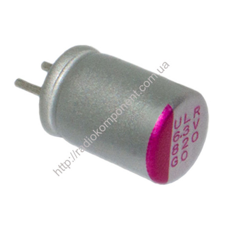 Capacitor 820mF 6,3V 6x9mm polymer