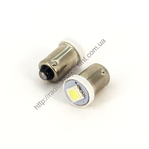 Автолампа BA9S-5050-1smd белая