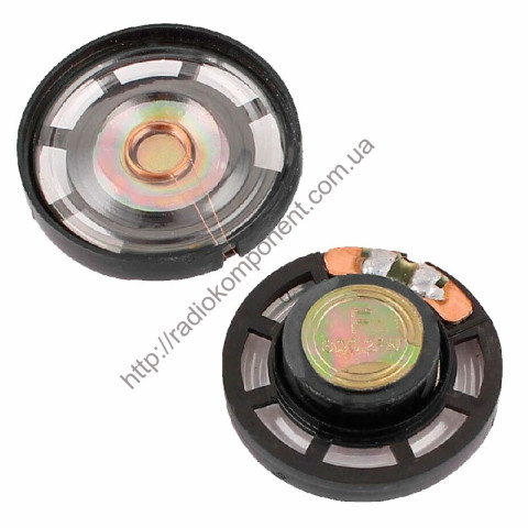 Plastic speaker 8 Ohm, 0.25W, 27mm