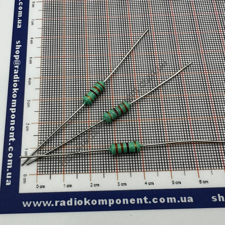 Резистор (+/-5%) 2Вт 3,3 кОм Ø4,3x11mm mini size