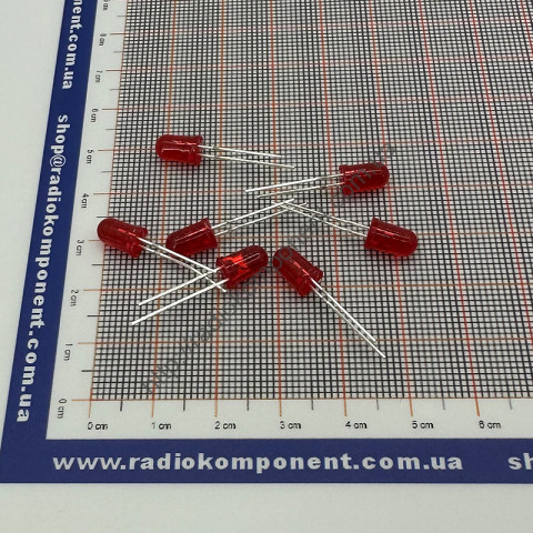 LED 5mm red diffuse