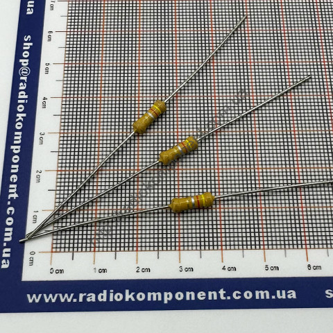 Резистор (+/-5%) 1Вт 0,43 Ом Ø3,5x10mm mini size