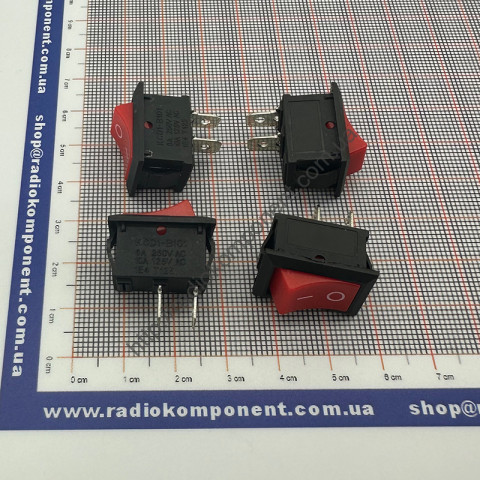 Key switch KCD1-101 2Pin 6A 250V red