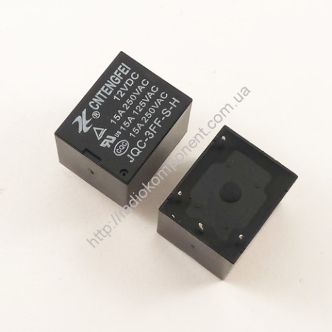 Реле JQC-3FF-12VDC-1A-15A