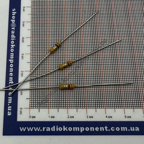 Резистор (+/-5%) 0,5Вт 1,3 кОм Ø2,8x8mm mini size