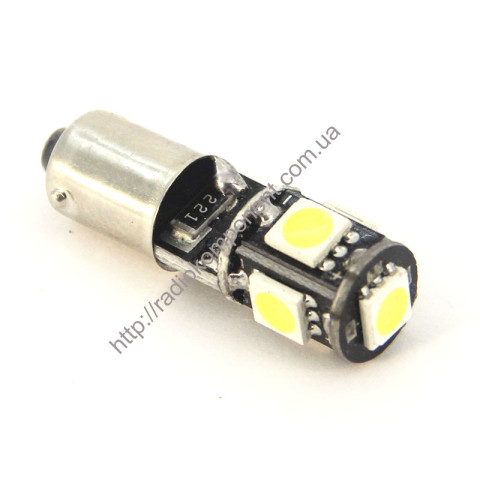 Autolamp BA9S-5050-5smd 12v blende white