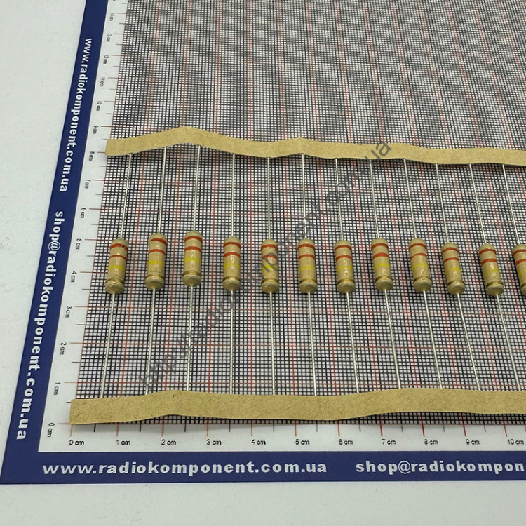 Резистор (+/-5%) 2Вт 330 кОм Ø5x15mm (CFR2W330КJ)