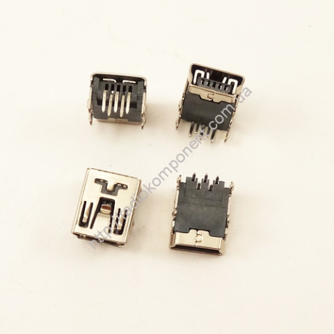 Mini USB 5pin dip socket, angled