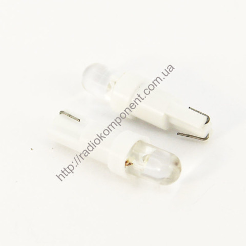 Автолампа T5-кругла 1 LED 12v біла