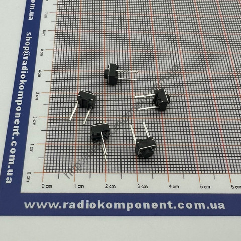 Кнопка тактова 2pin 6x6x5,0 мм (шток 1,5мм)