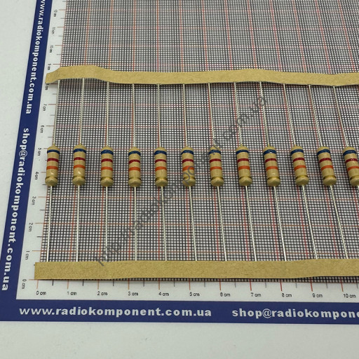 Резистор (+/-5%) 2Вт 62 кОм Ø5x15mm (CFR2W62КJ)