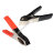 Alligator clip 30A rechargeable pair red + black, L=70mm