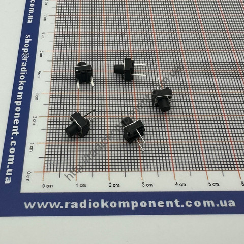 Кнопка тактовая 2pin 6x6x7,0 мм (шток 3,5мм)