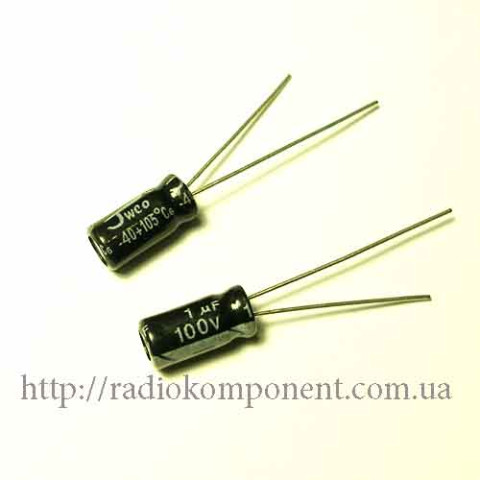 Capacitor 1mF 100V 5x11mm