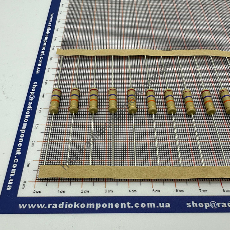 Резистор (+/-5%) 2Вт 27 кОм Ø5x15mm (CFR2W27КJ)