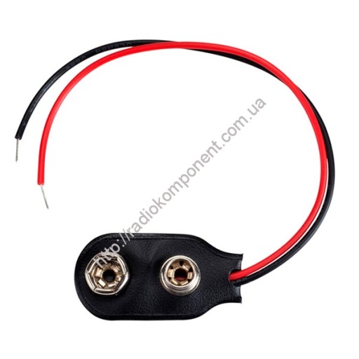 Роз&#39;єм живлення батареї &quot;Крона&quot; кабель збоку