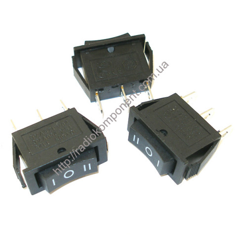 Key switch KCD3-QY603-T125 ON-OFF-ON, (3p) 15A 250V