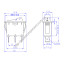 Key switch KCD3-QY603-T125 ON-OFF-ON, (3p) 15A 250V