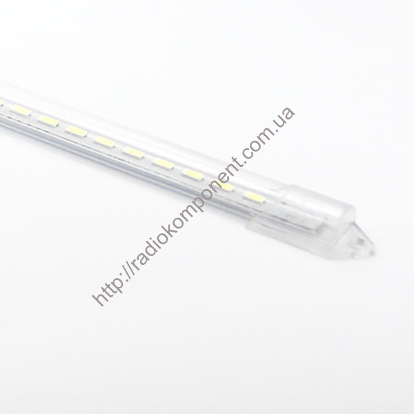 Светодиодная линейка 60см 220V 8W 6500K Plastic прозрачный