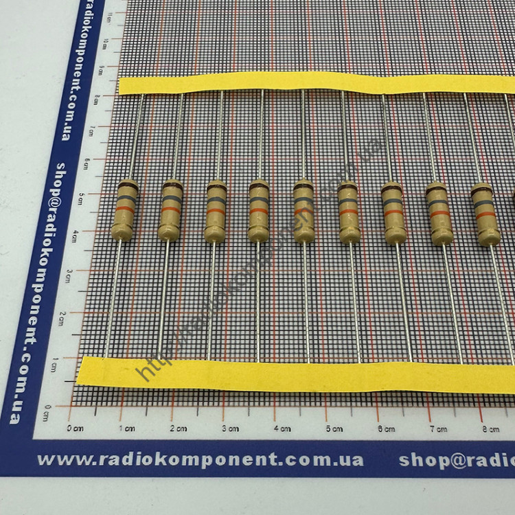 Резистор (+/-5%) 2Вт 18 кОм Ø5x15mm (CFR2W18КJ)