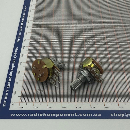 Резистор змінний 1 kОм S16KN1-B1K 5pin із вимикачем, шток L=15mm