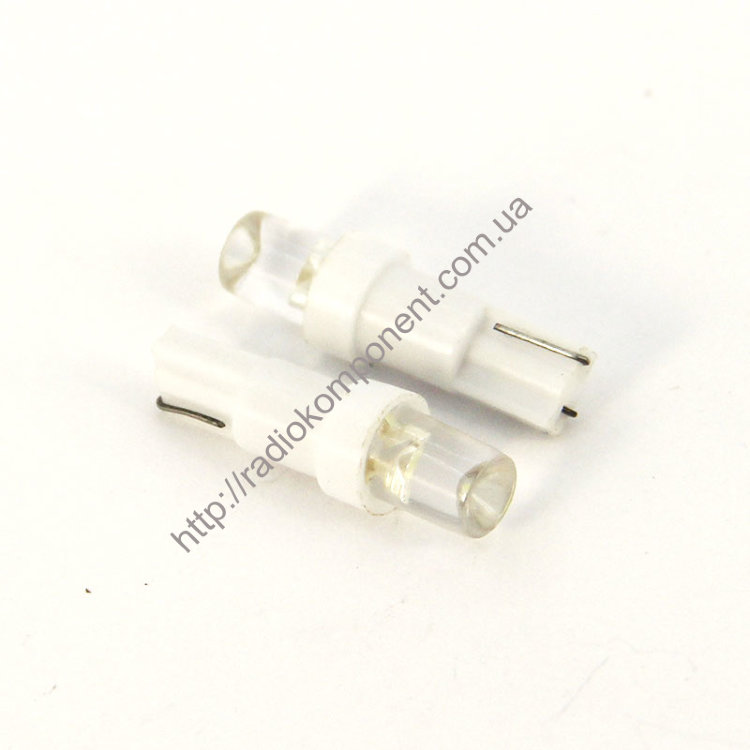 Car lamp T5-concave 1 LED 12v white
