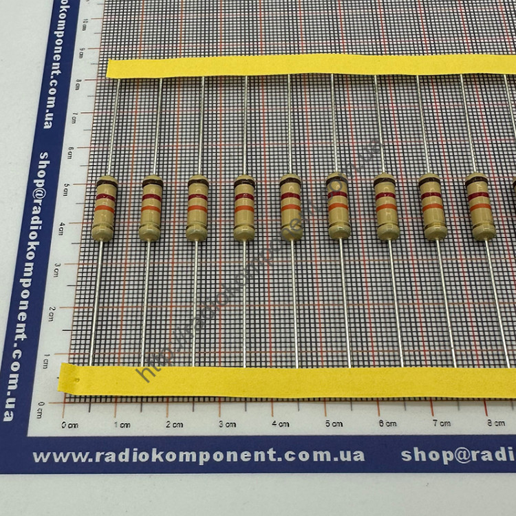 Резистор (+/-5%) 2Вт 12 кОм Ø5x15mm (CFR2W12КJ)