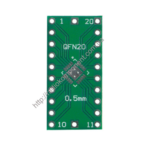 Development board QFN20 0.5/0.65mm on DIP20