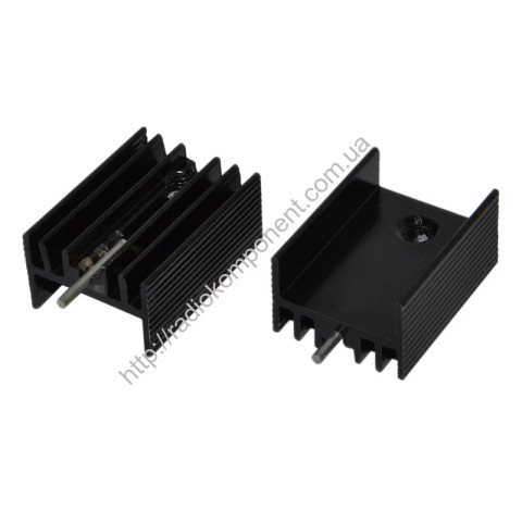 Radiator TO220 15x10x20 mm black