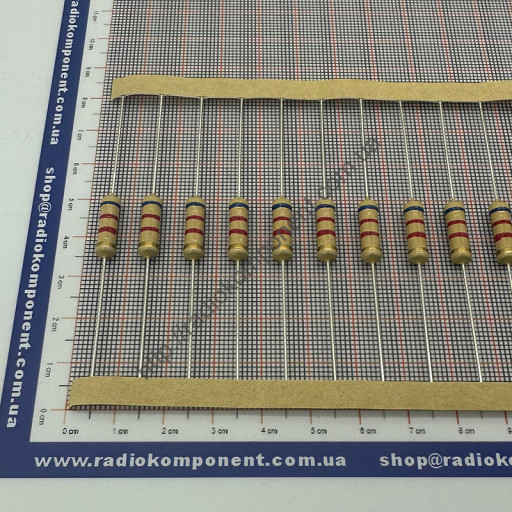 Резистор (+/-5%) 2Вт 6,2 кОм Ø5x15mm (CFR2W6К2J)