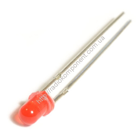 LED 3mm red matte
