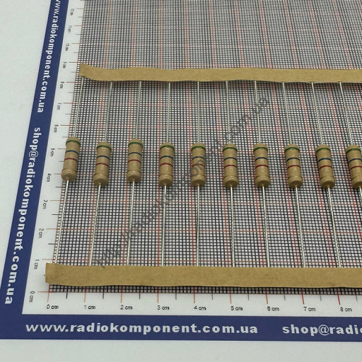 Резистор (+/-5%) 2Вт 5,6 кОм Ø5x15mm (CFR2W5К6J)