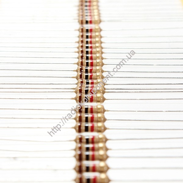 Resistor (+/-5%) 0.25W 2.2 kOhm