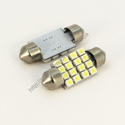 Car lamp S85-36mm-16smd 3528 white
