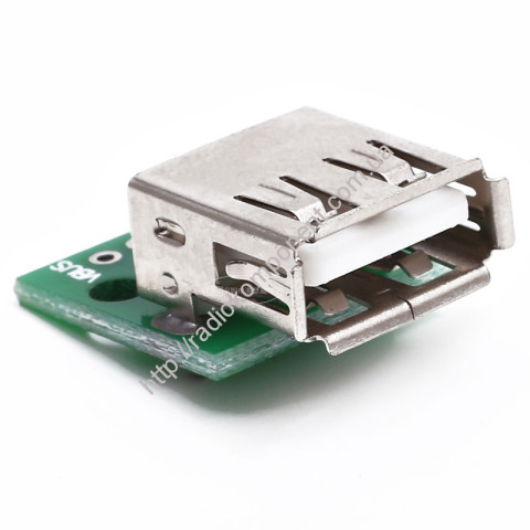 USB-AF PCB socket on the board