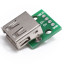USB-AF PCB socket on the board