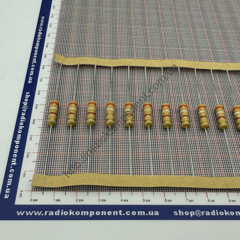 Резистор (+/-5%) 2Вт 3,9 кОм Ø5x15mm (CFR2W3К9J)