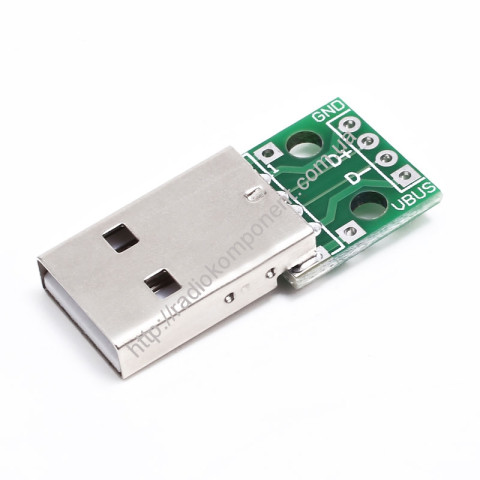USB-AM PCB plug on board