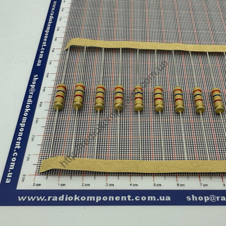 Resistor (+/-5%) 2W 3,6 kOhm Ø5x15mm (CFR2W3K6J)