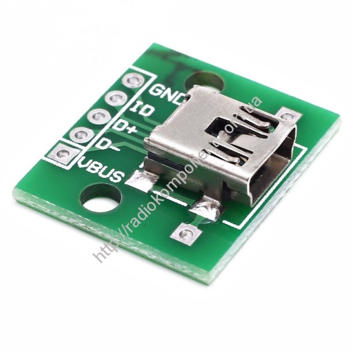 miniUSB PCB гнездо на плате