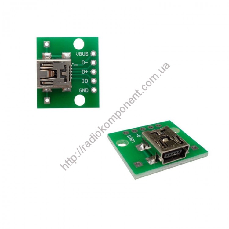 miniUSB PCB гнездо на плате
