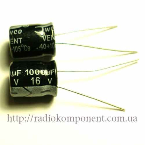 Конденсатор 1000mF 16V 10x13mm
