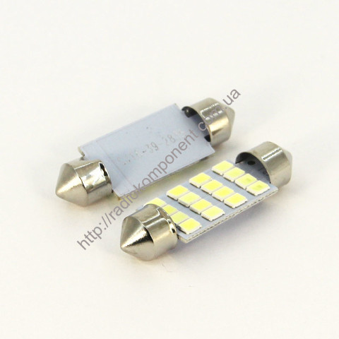 Car lamp S85-39mm-16smd 2835 white