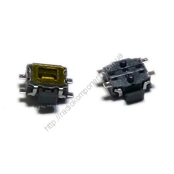 Tactical angle button SMD 3 x 4 mm, 4 pin